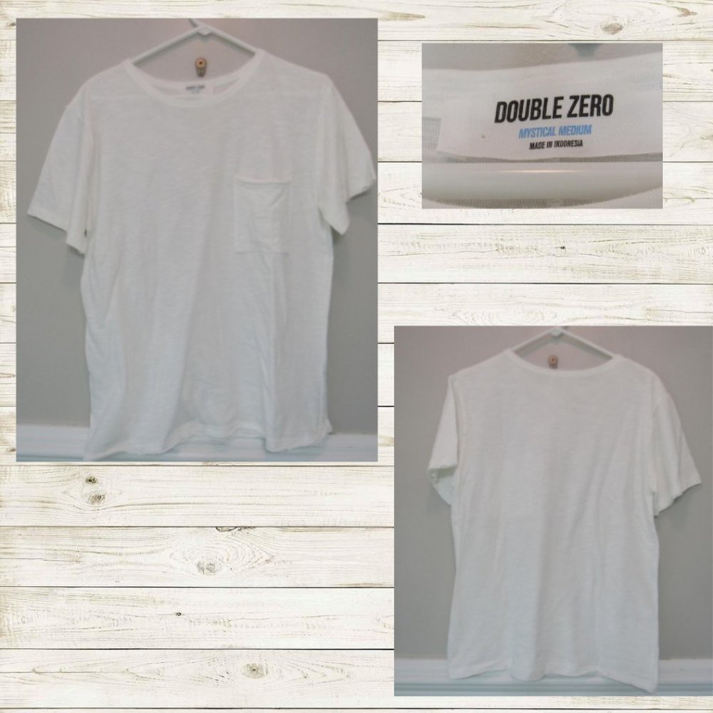 🌵 WHITE TEE WITH POCKET SIZE M